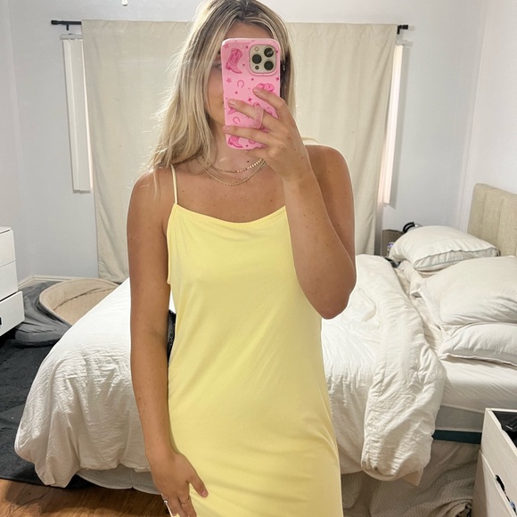 YELLOW maxi dress - Picture 5 of 16